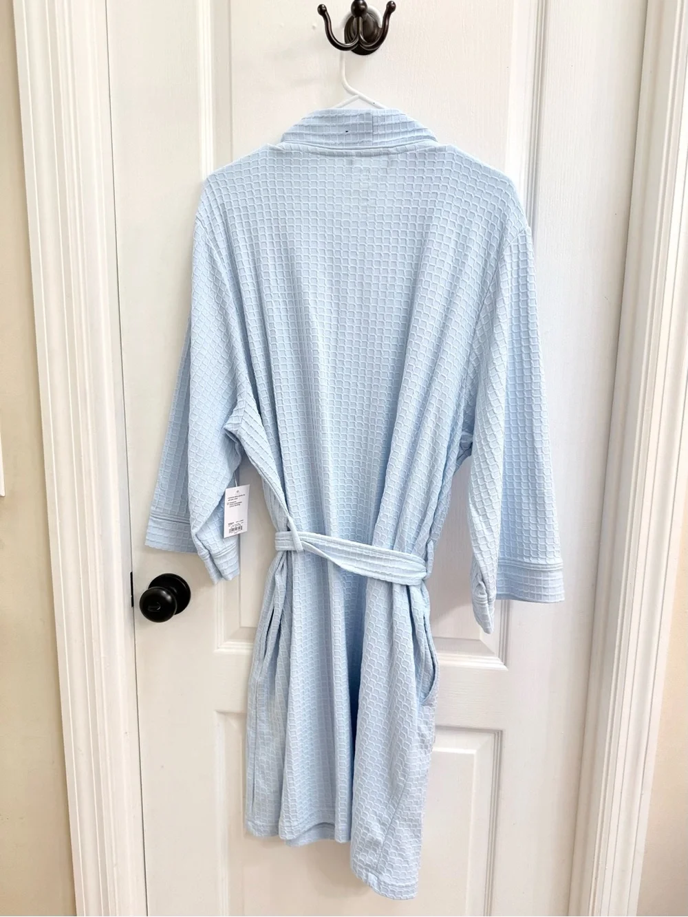 Croft & Barrow Light Blue Waffle Bath Robe